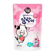 Aekyung Soft Cow Bubble Hand Wash Strawberry Milk Refill 250ml 1ea