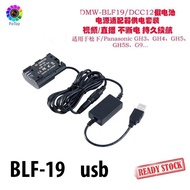 DMW-DCC12 DC Coupler DMW-BLF19 Dummy Battery Power Charger USB Cable for Lumix DMC-GH3 DMC-GH4 DMC-G