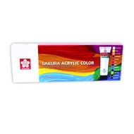 SAKURA (ซากุระ) ชุดสีอะคริลิค 12สี 20 ML. #XAC20-12(S)