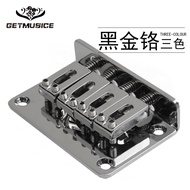 Tailpiece jambatan tetap untuk gitar ukulele, panjang 60MM, untuk gitar elektrik empat tali kecil.