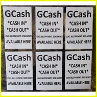 【hot sale】 GCash Cash In Cash Out Signage - Quality Thermal Sticker