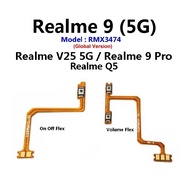 Realme 9 5G ( RMX3474 ) / Realme V25 5G / Realme9 Pro / Q5  Power On Off Volume Button Flex Cable Ri