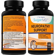 SugarMDNeuropathySupportSupplement–180NerveSupplementCapsuleswithAlphaLipoicAcid,Benfotiamine&Vitami