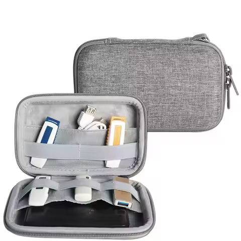External Hard Drive Case Bag Accessories Organizer Bag For 2.5 Inch Hard Drives,Estern Digital,Toshi