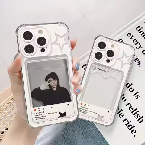 Cute Flash Star Pattern Phone Case For OPPO Reno 12F 13F 13 8 7 6 Pro A18 A38 A58 A98 A78 A60 A3 A5 