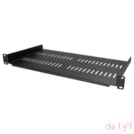 DLAY 1U Server Rack Shelf Universal Vented Rack Mount Cantilever Tray for 19 NetworkEquipment Rack C