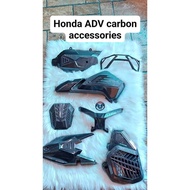 Honda ADV 150 carbon accessories / Carbon garnish for ADV150 {Original carbon not sticker)