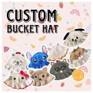 CUSTOM BUCKET HAT RAJUT LUCU BAYI ANAK DEWASA