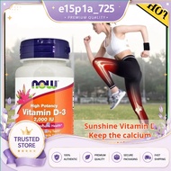 【EXP:2028】NOW Foods , Highest Potency Vitamin D3 , 2,000 IU - 120/240 Softgels-e15p1a_725