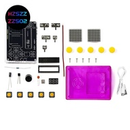 DIY 51 Single-Chip Game Pixel Game Console Production Kit DIY Welding Training Electronic Purpler Sh