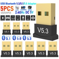 USB Bluetooth Adapter Transmitter Receiver BT5.3/BT5.1/BT5.0 Bluetooth Audio Receiver USB Dongle Wireless Adapter for PC Laptop