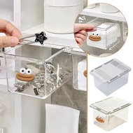 Transparent Drawer Style Storage Box Plastic Pull Pad Organizer Bathroom Cabinet Swab Out T4u8