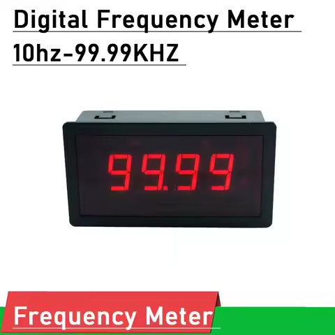 10hz-99.99KHZ Digital frequency Meter 0.56" LED Display Tester DC 12V 24V POWER