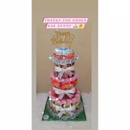 [FREE PPN] Snack t/Snack t isi uang/Snack/t*Tower Snack/Kue ultah isi