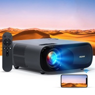 NexiGo PJ40 Projector with WiFi and Bluetooth, Native 1080P, 4K Supported, Projector for Outdoor Movies, 300 Inch, Zoomable, 20W Speakers, Home Theater, Compatible w/TV Stick, iOS, Android