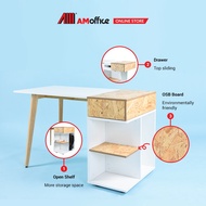 AM Office Acozy OSB Board Student Home Working Desk Study Desk Computer Table c/w Cabinet
