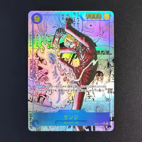 Proxy OPCG ONE PIECE CARD Game Sanji Manga Alt Art OP06-119 SEC Japanese Collection Anime Cards