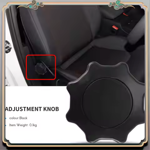 Reliable-2PCS Black Seat Adjustment Knob For Golf Jetta Mk4 Passat B5 Beetle Leon Ibiza 1J0 881 671 