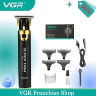 VGR ผม T Rimmer แบบชาร์จ Clipper ผมไฟฟ้ามืออาชีพผมเครื่องตัด T9ไร้สาย T-Blade T Rimmer สำหรับผู้ชาย 