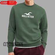 Sweater Pria Dan Wanita / Jaket Distro Logo Hollister Putih / Jaket Hoodie Zipper Sweatshirt Pria Wa