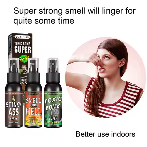 30ml Fart Spray Party Supplies Plastic Liquid Fart Gag for Adults Kids Terrible Stinky Fart Spray No