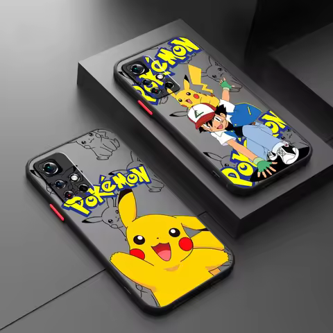 Pokemon Pikachu Cartoon Cute Frosted Translucent For Redmi 8 8A 9A 9C 9AT 9 9T 10X 10A 10C 10 11A 12