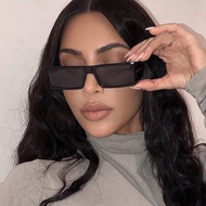 (JIUERBA)COD Western Retro Style Sunglasses For Women/Men Narrow Rectangle Shades For Women