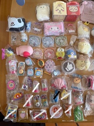全新✨求清🙏多款日本扭蛋 chiikawa sanrio 水怪 kuromi tamagotchi 食物扭蛋 扭蛋袋仔 排少 動漫 芙莉蓮 公仔書包 小八 兔哥 森林家族 麻雀手鏈 care bear