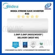 Midea (MSXS/MSXSP Series) Air Conditioner Inverter R32 1.0HP/2.5HP/3.0HP