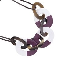 二手愛馬仕 (Hermès) 漆器項鍊，由水牛角製成，約 36 克，適合女士。