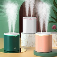 H2O Ultrasonic Dual Spray Humidifier , 41-60㎡ Cool Mist Humidifier with USB, 8H+ Timing, Water Short