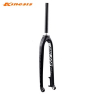 Kinesis 27.5er 29inch Aluminum Bike Fork Rigid Tapered 1/8  to 1 1/2  Disc Brake Thru Axle 100mm x 1