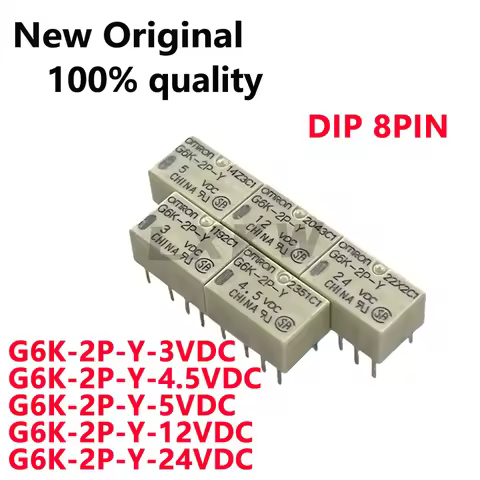 5/PCS New Original G6K-2P-Y-3VDC 3V G6K-2P-Y-4.5VDC 4.5V G6K-2P-Y-5VDC 5V G6K-2P-Y-12VDC 12V G6K-2P-