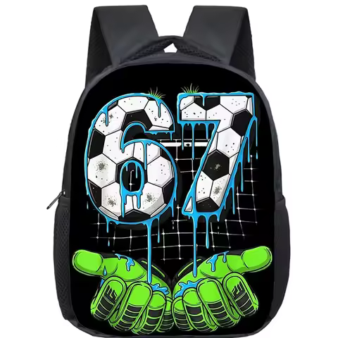 67 Six Seven Funny Number Kindergarten Rucksack Toddler Girl Boy School Bags Kids Cartoon Orthopedic
