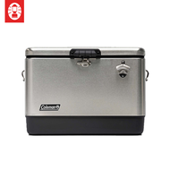 Coleman 54QT Stainless Steel Belted Cooler (Silver) (EX)