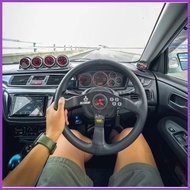 ◩ ☋ ➹ Mitsubishi Ralliart OMP Steering Wheel 14inch Available BOSS KIT ADAPTOR