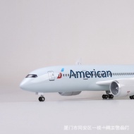 1:130American Airlines787Boeing B787Aircraft Model Civil Aviation Airliner Simulation Gift43cm