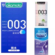 Durex HugClose(12pcs)&Okamoto Platinum(10pcs)&Okamoto 003RichLubricative(10pcs)