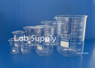 HBT_Beaker Low Form 10  25  50  100  250  300  600  800 ml  บีกเกอร์แก้ว เนื้อแก้ว Borosilicate glas