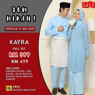 READY STOK FULL SET BAJU PENGANTIN | BAJU NIKAH MURAH | BAJU KAHWIN BABY BLUE - KAYRA MRE .