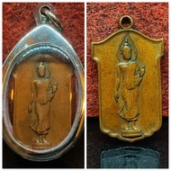 BE2507(1964)very old and Rare Super Rich & WealthGood Luck Rian Pang Leela(Walking Buddha)For  cerem