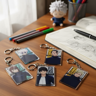Jujutsu Kaisen Anime Figures Gojo Satoru Geto Suguru Cosplay Acrylic Keychain Fushiguro Toji Charact