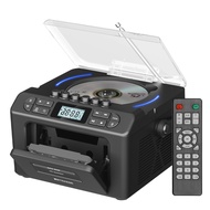 Retekess TR642 เครื่องเล่นซีดีพกพา CD Player Boombox ลำโพงบลูทูธ 5.3 วิทยุ FM รองรับ USB/AUX สำหรับเ