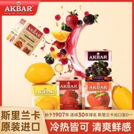 Original Imported Fruit Flavor Ceylon Black Tea AKBAR Lemon Strawberry Blackcurrant Fruit Tea Bag Co