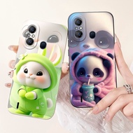 For ITEL A58 A 58 Pro A49 A661L Lens Protective Casing ItelA58 A58Pro Cute Rabbit Panda Cartoon Soft