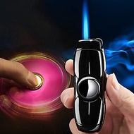 Bật Lửa Khè Gas Đá Rãnh Tay Con Quay Spinner 2in1 – Xài Gas