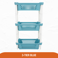 Premium Multi-Purpose Slim Kitchen Storage Rack 3-Tier Slim Storage Shelf