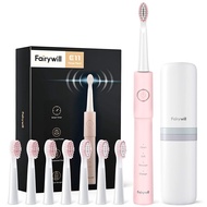 Fairywill Sonic Electric Toothbrush USB Charge Rechargeable Waterproof Sonic Tooth brush P11 Replacement 8 Head Adult pro dental