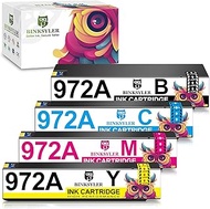 BINKSYLER 972A 972 A (4 Pack Combo) to use with PageWide Pro 477dw 577dw 452dw 477dn 452dn 577z 552d