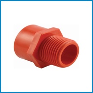 Poly PVC Orange Male Adaptor 1 1/2 50mm PMA50